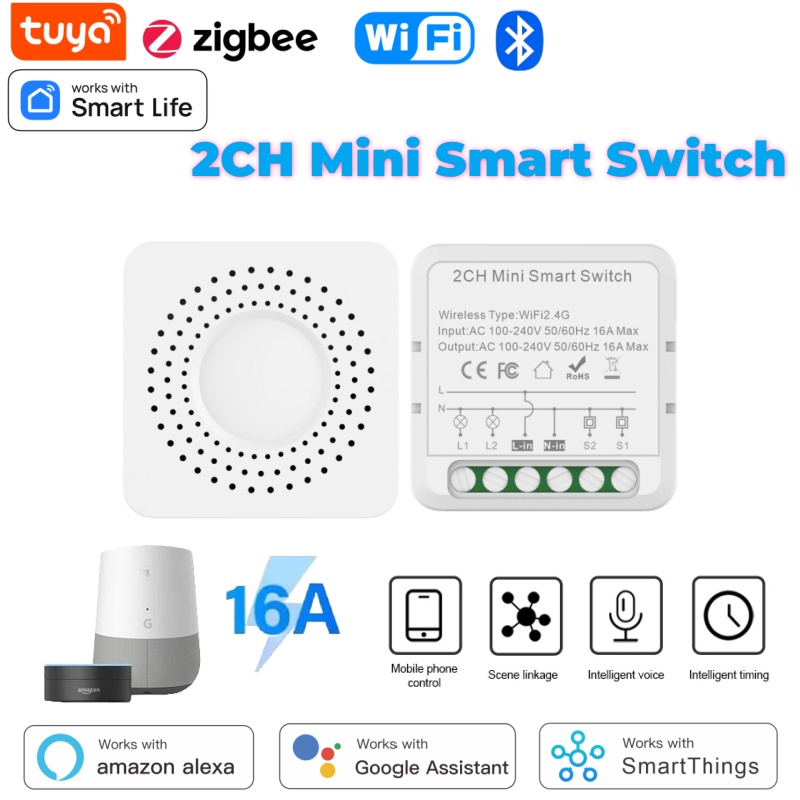 Smart Accessories - Tuya Mini Akıllı Anahtar WiFi 1-2-3-4'lü