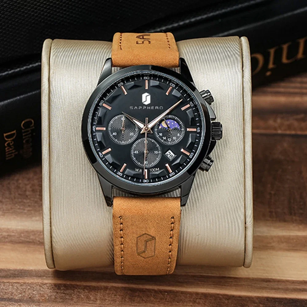 SAPPHERO Klasik erkek Saatleri - Leather Classic Strap incelemesi ve fiyatı