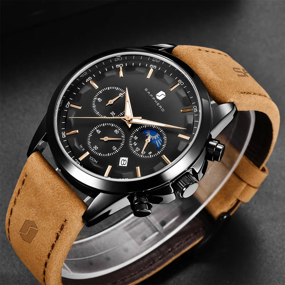 SAPPHERO Klasik erkek Saatleri - Leather Classic Strap incelemesi ve fiyatı