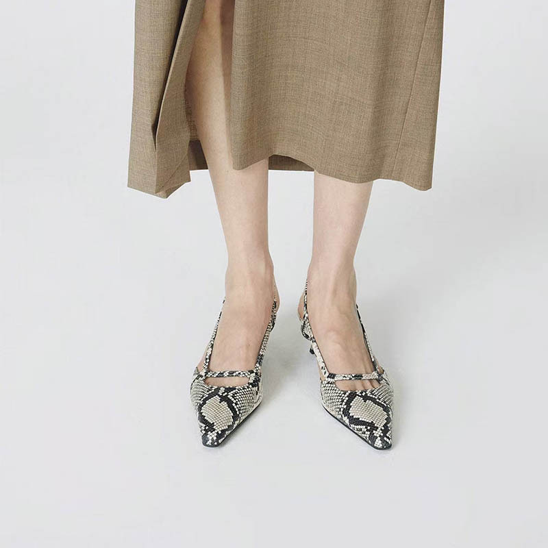 Kadın Slingback Sivri Burun Al - Leather Classic Strap incelemesi ve fiyatı